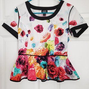 Prabal Gurung for Target Floral Peplum Top